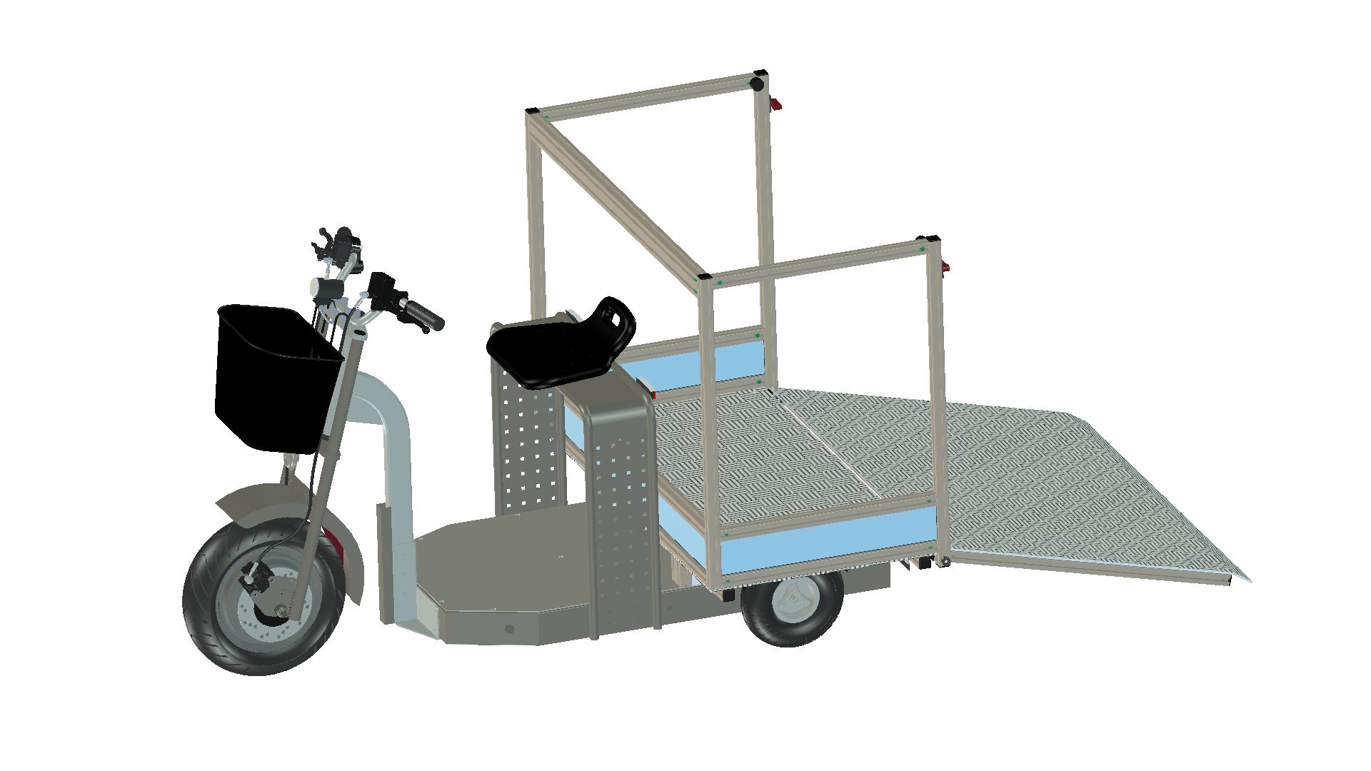 Scooter_Aufbau_E-Trike_175_kpl, Zeichnung 16341-6-00-00-0